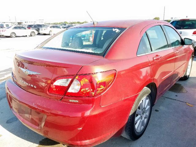 1C3LC46K48N186438 - 2008 CHRYSLER SEBRING LX MAROON photo 4