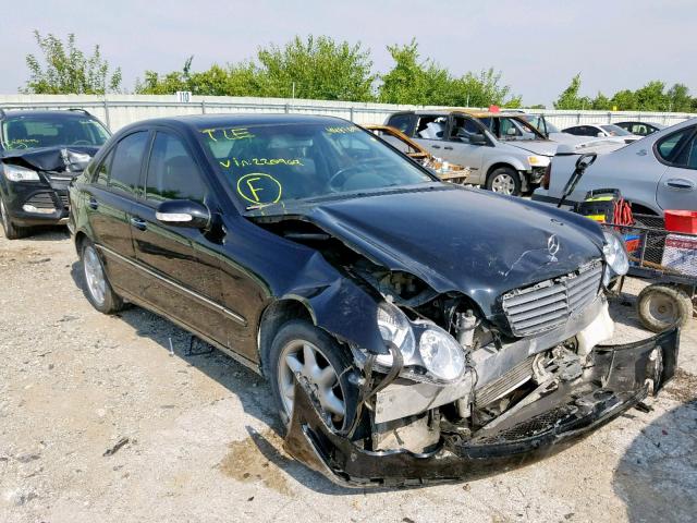 WDBRF61JX2F220969 - 2002 MERCEDES-BENZ C 240 BLACK photo 1