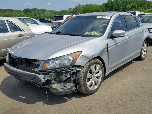 1HGCP36838A071112 - 2008 HONDA ACCORD EXL SILVER photo 2