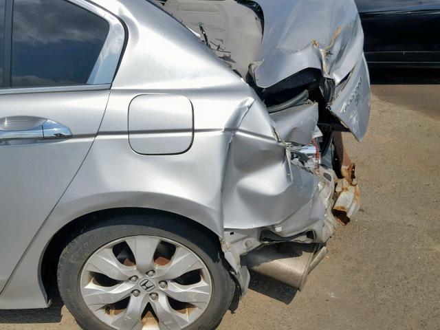 1HGCP36838A071112 - 2008 HONDA ACCORD EXL SILVER photo 9