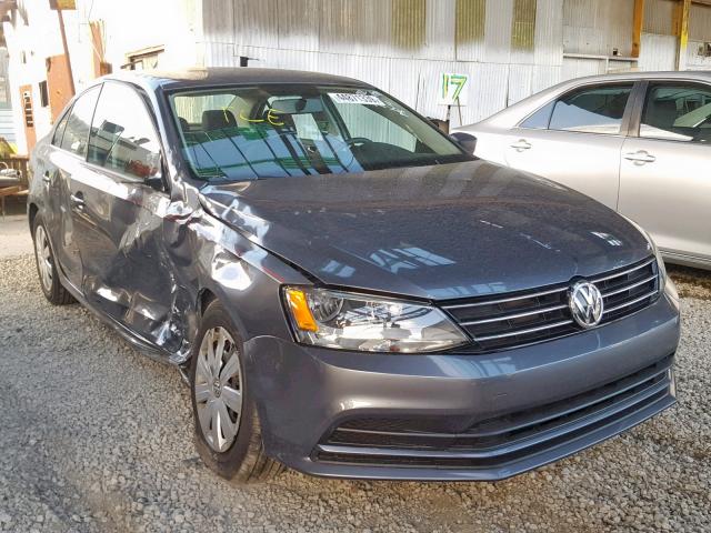 3VW267AJ1GM216354 - 2016 VOLKSWAGEN JETTA S GRAY photo 1