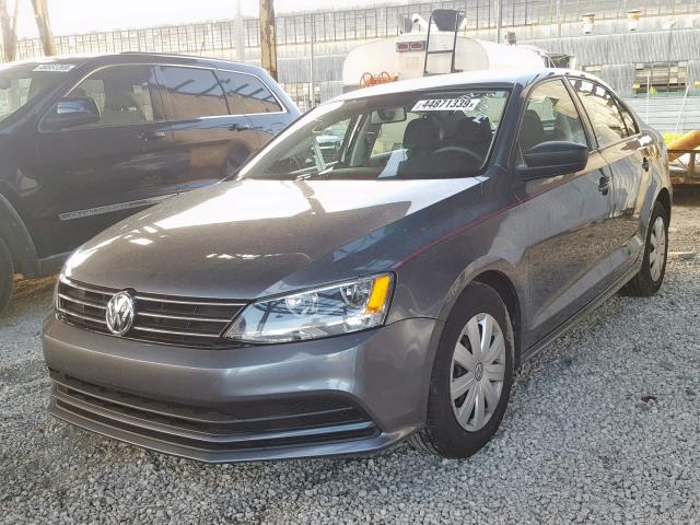 3VW267AJ1GM216354 - 2016 VOLKSWAGEN JETTA S GRAY photo 2