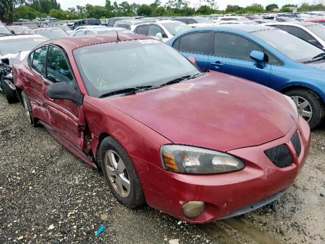 2G2WP522X51241873 - 2005 PONTIAC GRAND PRIX BURGUNDY photo 1