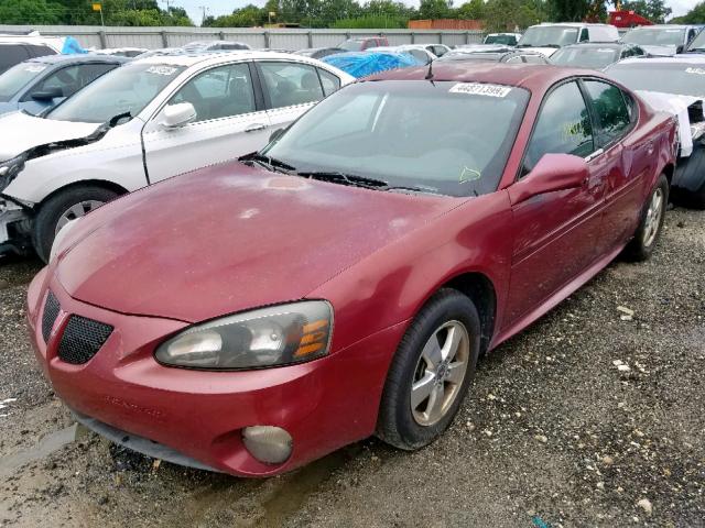 2G2WP522X51241873 - 2005 PONTIAC GRAND PRIX BURGUNDY photo 2