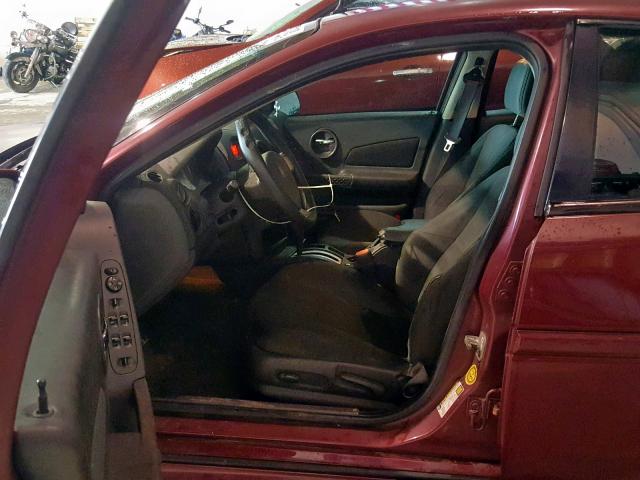 2G2WP522X51241873 - 2005 PONTIAC GRAND PRIX BURGUNDY photo 5