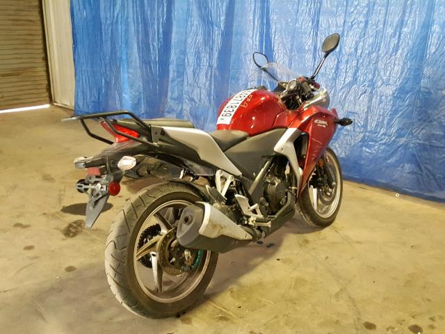 MLHMC4106C5207852 - 2012 HONDA CBR250 R RED photo 4