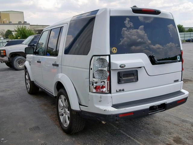 SALAK2D44DA658131 - 2013 LAND ROVER LR4 HSE LU WHITE photo 3