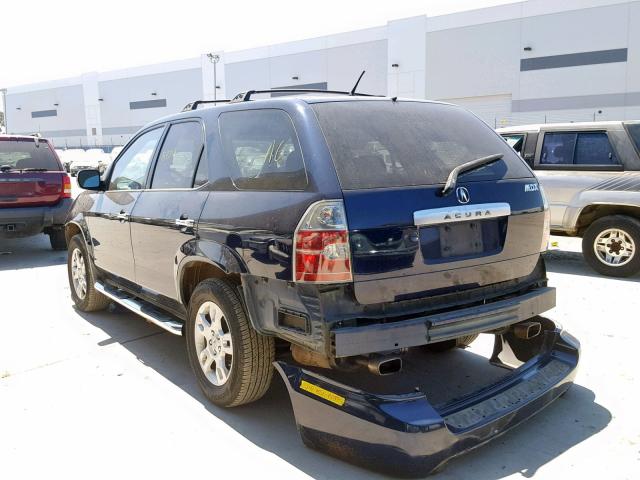 2HNYD18624H514238 - 2004 ACURA MDX TOURIN BLUE photo 3