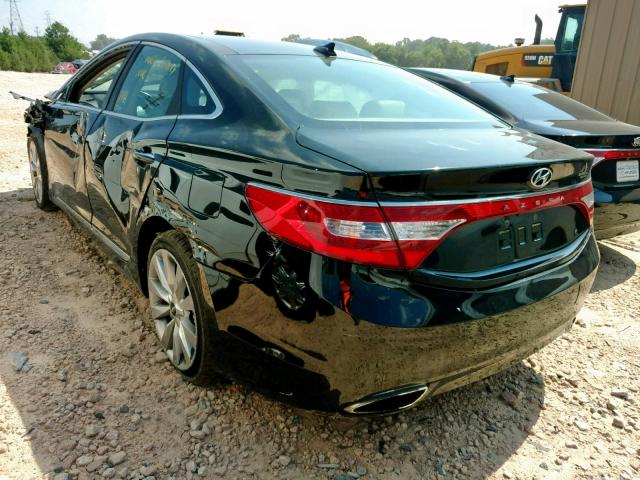 KMHFH4JG9DA325053 - 2013 HYUNDAI AZERA GLS BLACK photo 3