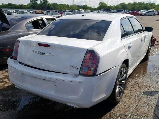 2C3CCABG6EH355296 - 2014 CHRYSLER 300 S WHITE photo 4