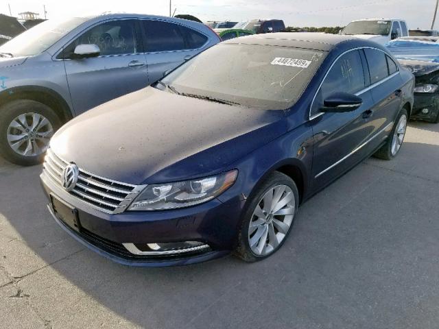 WVWHU7AN1DE501241 - 2013 VOLKSWAGEN CC LUXURY BLUE photo 2