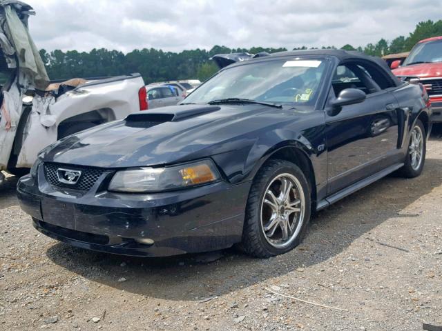 1FAFP45X51F151634 - 2001 FORD MUSTANG GT BLACK photo 2