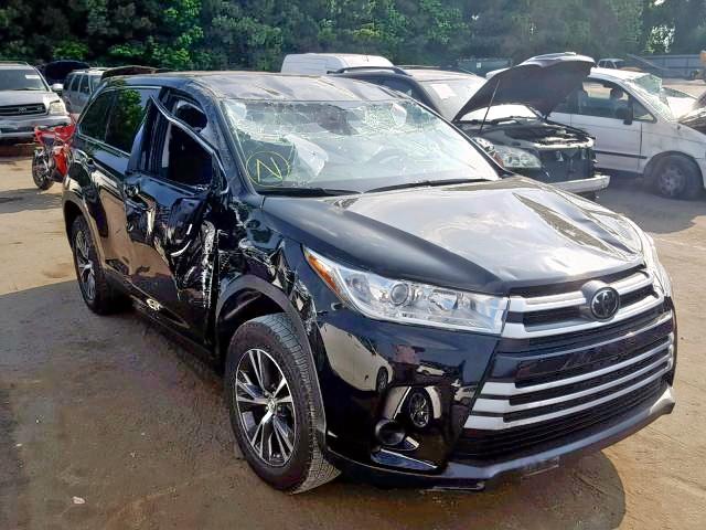 5TDZZRFH0KS322765 - 2019 TOYOTA HIGHLANDER BLACK photo 1