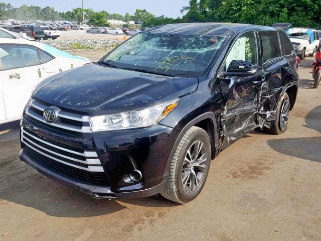 5TDZZRFH0KS322765 - 2019 TOYOTA HIGHLANDER BLACK photo 2