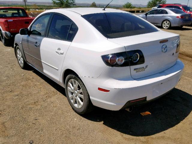 JM1BK12FX81867177 - 2008 MAZDA 3 I WHITE photo 3