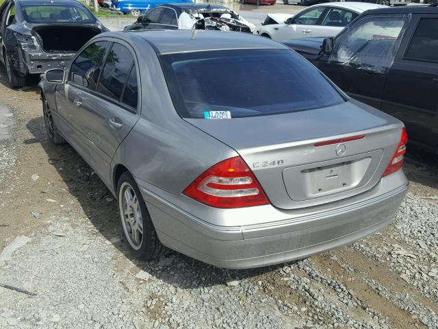 WDBRF61J93A451862 - 2003 MERCEDES-BENZ C 240 SILVER photo 3