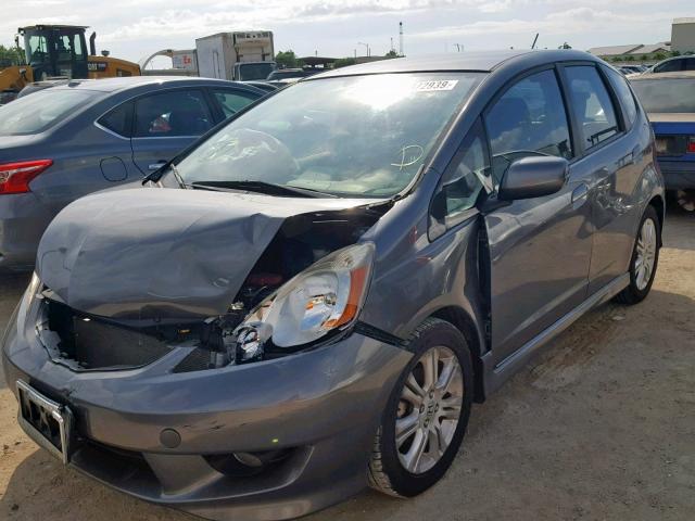 JHMGE8G55BC006411 - 2011 HONDA FIT SPORT GRAY photo 2