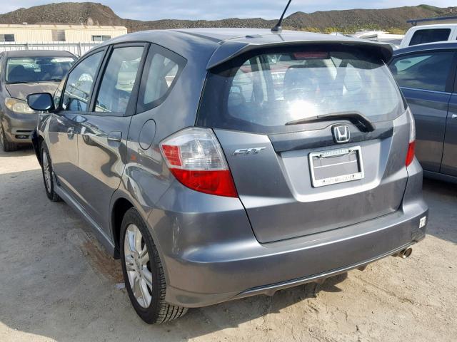 JHMGE8G55BC006411 - 2011 HONDA FIT SPORT GRAY photo 3