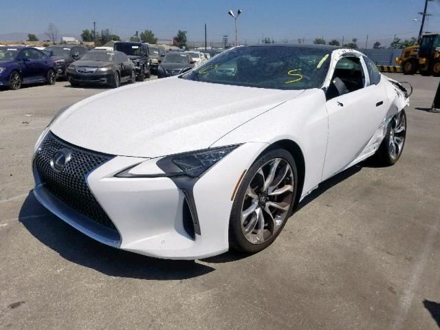 JTHHP5AY3KA006256 - 2019 LEXUS LC 500 WHITE photo 2