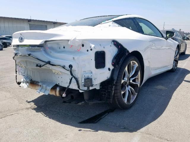 JTHHP5AY3KA006256 - 2019 LEXUS LC 500 WHITE photo 4