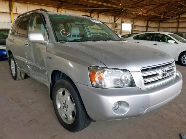 JTEDP21A960118813 - 2006 TOYOTA HIGHLANDER SILVER photo 1