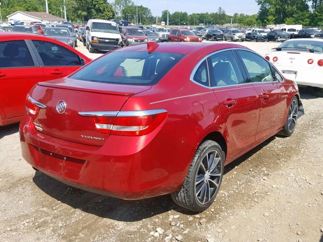 1G4PR5SK9H4105460 - 2017 BUICK VERANO SPO RED photo 4