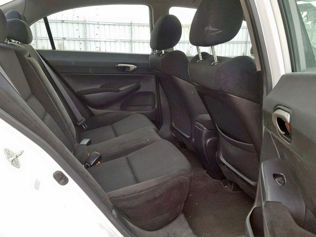 2HGFA16609H103079 - 2009 HONDA CIVIC LX-S أبيض صورة 6