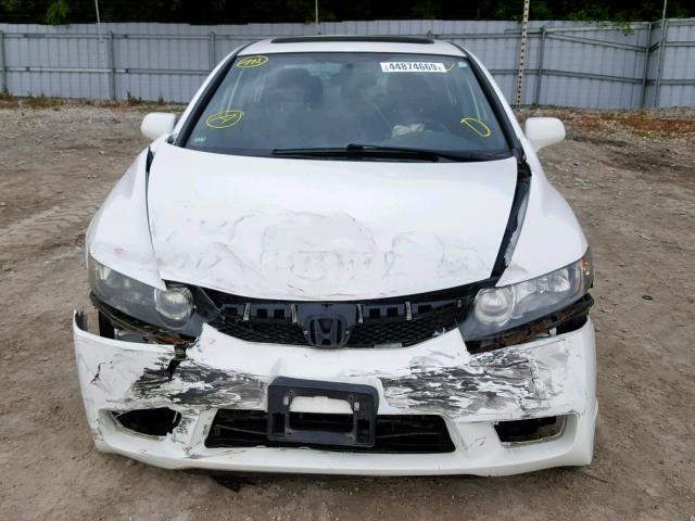 2HGFA16609H103079 - 2009 HONDA CIVIC LX-S أبيض صورة 9