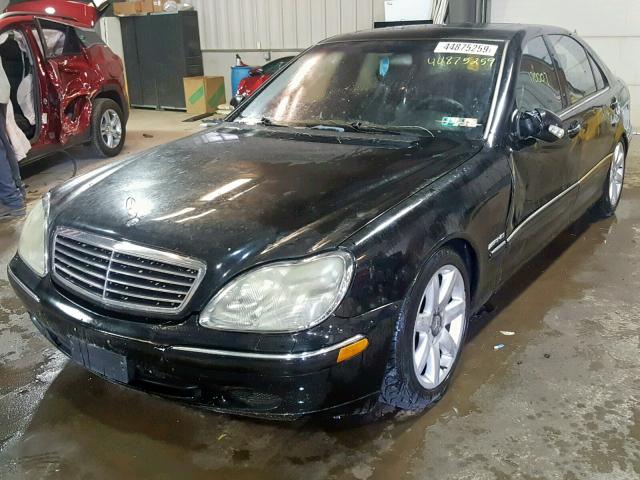 WDBNG75J91A146631 - 2001 MERCEDES-BENZ S 500 BLACK photo 2