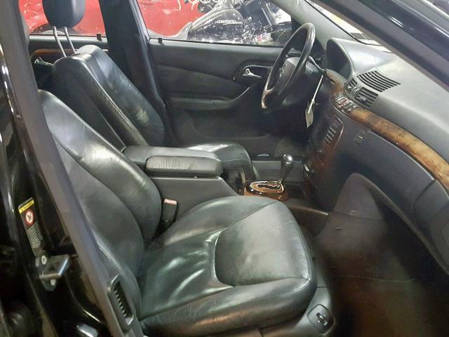 WDBNG75J91A146631 - 2001 MERCEDES-BENZ S 500 BLACK photo 5