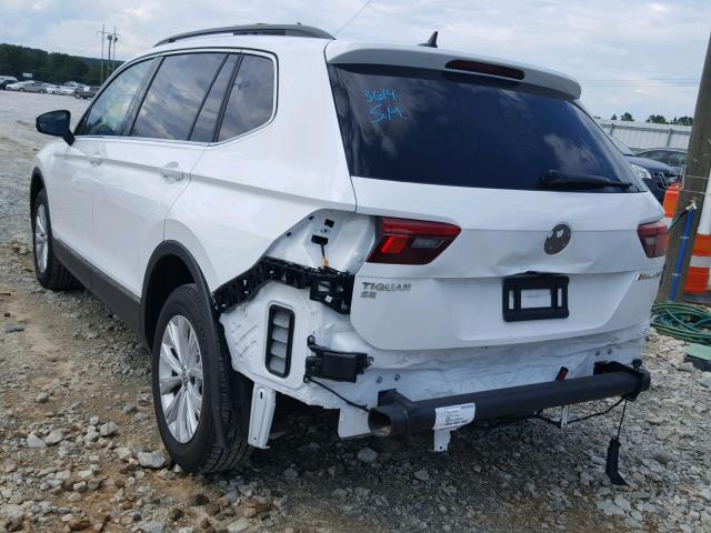 3VV3B7AX0JM033169 - 2018 VOLKSWAGEN TIGUAN SE WHITE photo 3