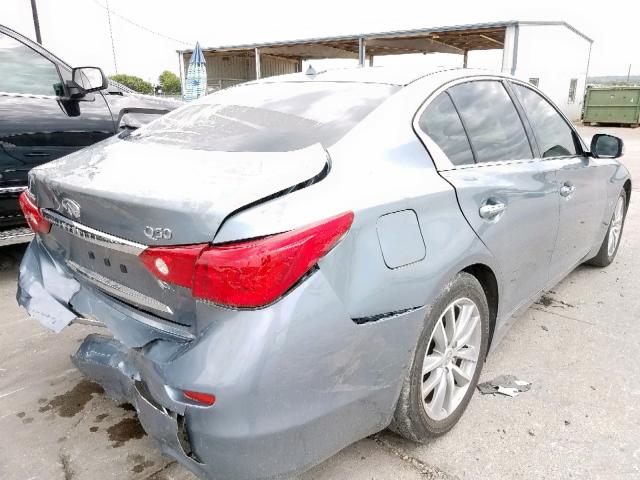 JN1BV7AP1FM345721 - 2015 INFINITI Q50 BASE BLUE photo 4