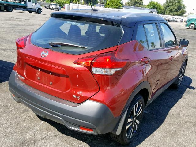 3N1CP5CU3JL535822 - 2018 NISSAN KICKS S RED photo 4