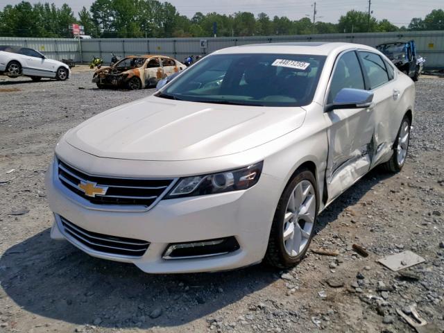 2G1155S33E9132959 - 2014 CHEVROLET IMPALA LTZ WHITE photo 2