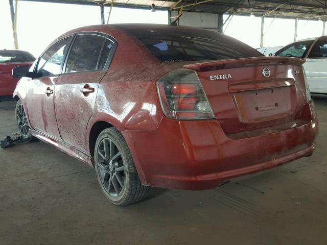 3N1CB6AP8AL654855 - 2010 NISSAN SENTRA SE- RED photo 3