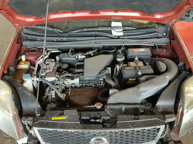 3N1CB6AP8AL654855 - 2010 NISSAN SENTRA SE- RED photo 7