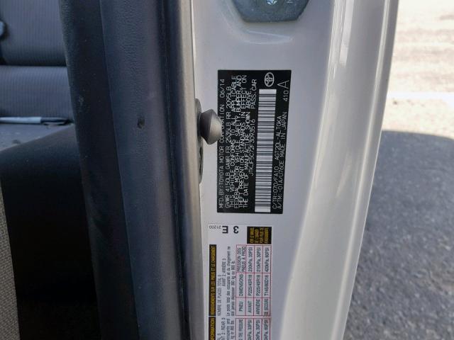 JTKJF5C72F3093516 - 2015 TOYOTA SCION TC თეთრი ფოტო 10