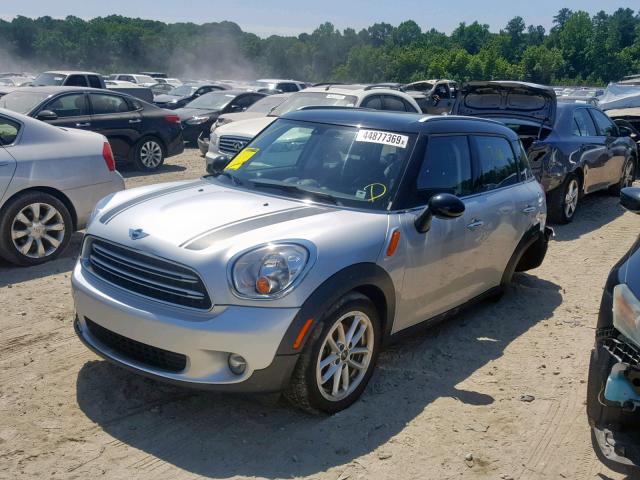 WMWZB3C53GWR47208 - 2016 MINI COOPER COU SILVER photo 2