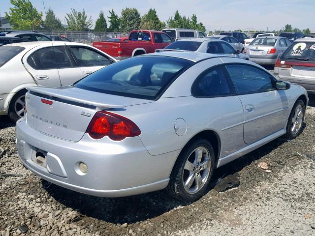 4B3AG52H24E038421 - 2004 DODGE STRATUS R/ SILVER photo 4