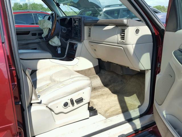 1GYEK63N43R149399 - 2003 CADILLAC ESCALADE L BURGUNDY photo 5