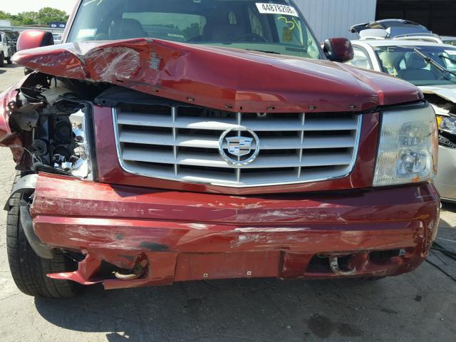 1GYEK63N43R149399 - 2003 CADILLAC ESCALADE L BURGUNDY photo 9