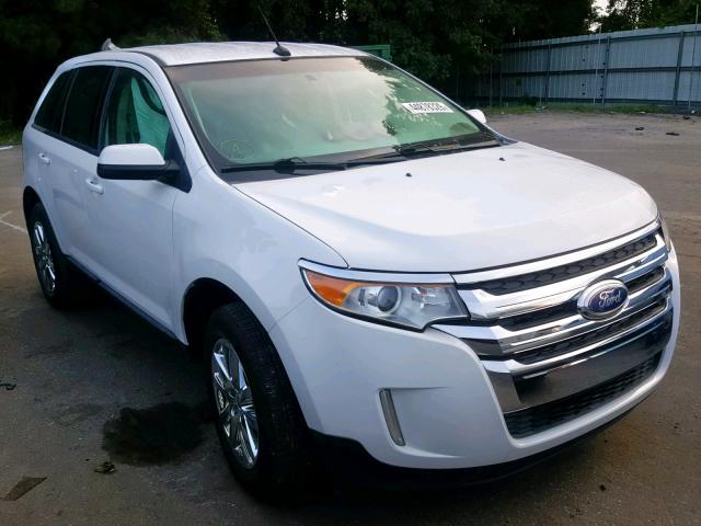 2FMDK3JC7EBA08829 - 2014 FORD EDGE SEL WHITE photo 1