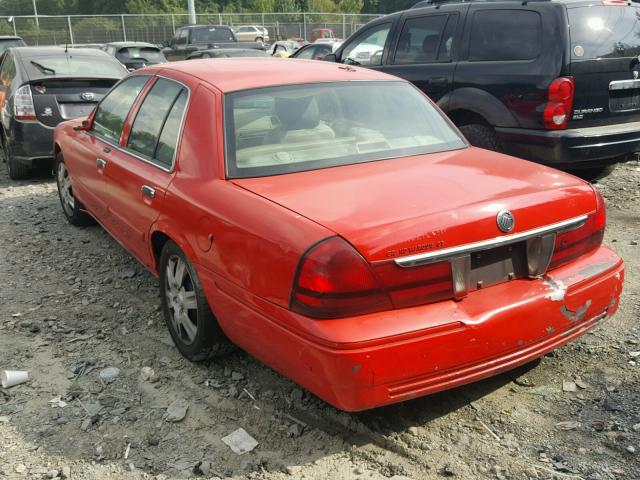 2MEBM7FV9BX602004 - 2011 MERCURY GRAND MARQ RED photo 3