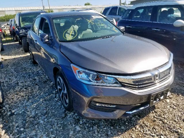 1HGCR2F89HA044257 - 2017 HONDA ACCORD EXL GRAY photo 1