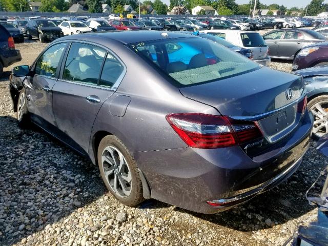 1HGCR2F89HA044257 - 2017 HONDA ACCORD EXL GRAY photo 3