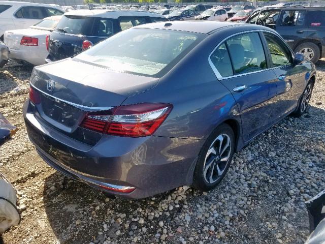 1HGCR2F89HA044257 - 2017 HONDA ACCORD EXL GRAY photo 4