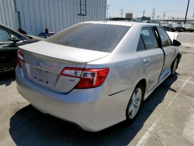 4T1BF1FK7CU569409 - 2012 TOYOTA CAMRY BASE SILVER photo 4