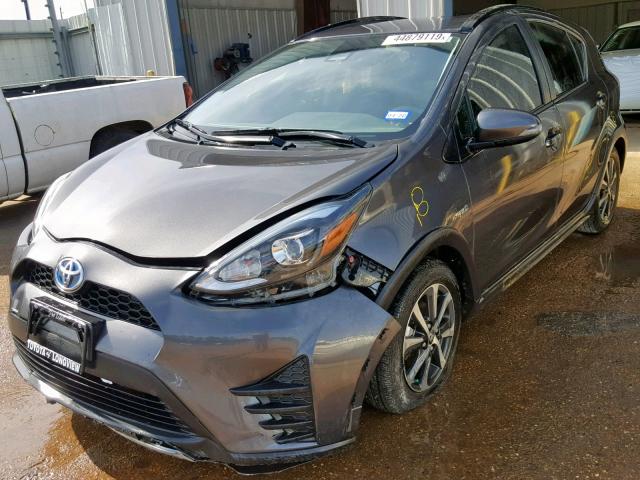 JTDKDTB38J1602291 - 2018 TOYOTA PRIUS C CHARCOAL photo 2