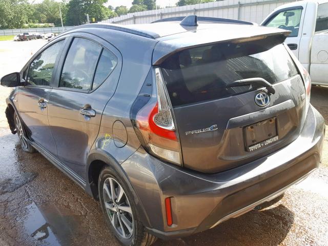 JTDKDTB38J1602291 - 2018 TOYOTA PRIUS C CHARCOAL photo 3