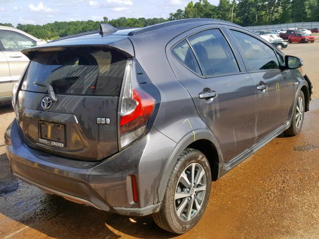 JTDKDTB38J1602291 - 2018 TOYOTA PRIUS C CHARCOAL photo 4